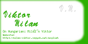 viktor milan business card